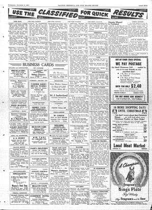 Saanich Peninsula And Gulf Islands Review Wed, December 5, 1951 (Page 5)