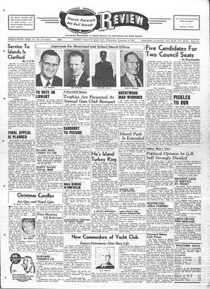 Saanich Peninsula And Gulf Islands Review Wed, December 5, 1951 (Page 1)
