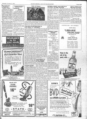 Saanich Peninsula And Gulf Islands Review Wed, November 14, 1951 (Page 9)