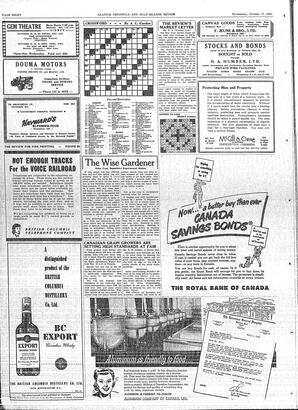 Saanich Peninsula And Gulf Islands Review Wed, October 17, 1951 (Page 8)