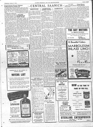 Saanich Peninsula And Gulf Islands Review Wed, October 17, 1951 (Page 3)