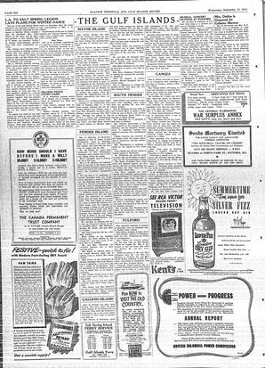 Saanich Peninsula And Gulf Islands Review Wed, September 19, 1951 (Page 6)