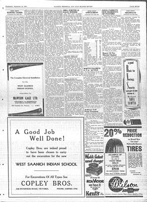 Saanich Peninsula And Gulf Islands Review Wed, September 12, 1951 (Page 7)