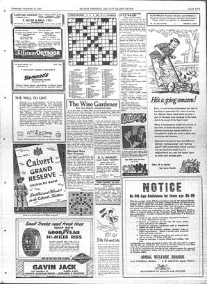 Saanich Peninsula And Gulf Islands Review Wed, September 12, 1951 (Page 5)