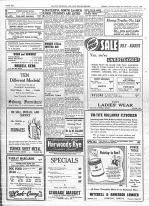 Saanich Peninsula And Gulf Islands Review Wed, July 25, 1951 (Page 10)
