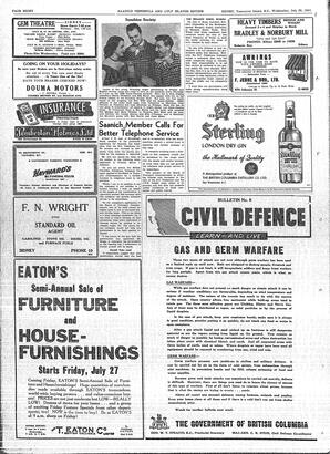 Saanich Peninsula And Gulf Islands Review Wed, July 25, 1951 (Page 8)