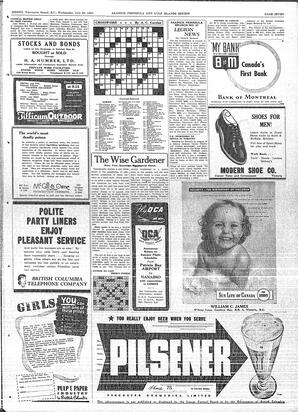 Saanich Peninsula And Gulf Islands Review Wed, July 25, 1951 (Page 7)