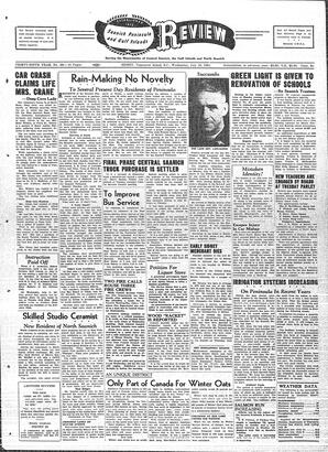 Saanich Peninsula And Gulf Islands Review Wed, July 18, 1951 (Page 1)