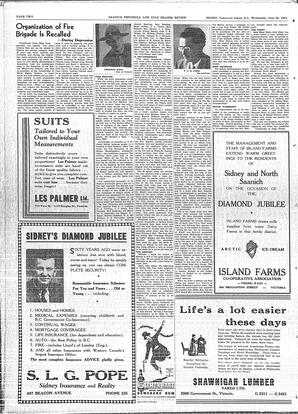 Saanich Peninsula And Gulf Islands Review Wed, June 20, 1951 (Page 34)