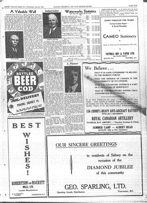 Saanich Peninsula And Gulf Islands Review Wed, June 20, 1951 (Page 21)