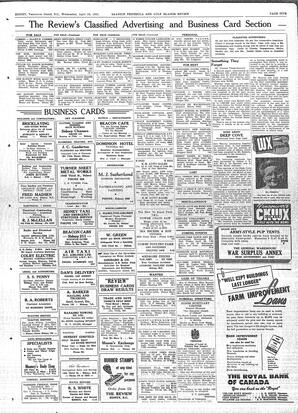 Saanich Peninsula And Gulf Islands Review Wed, April 18, 1951 (Page 5)