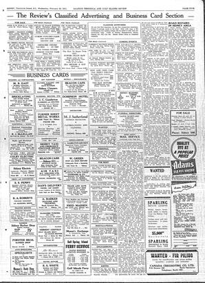 Saanich Peninsula And Gulf Islands Review Wed, February 28, 1951 (Page 5)