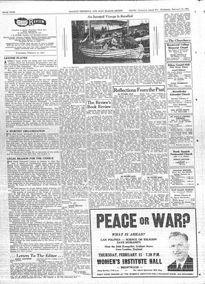 Saanich Peninsula And Gulf Islands Review Wed, February 14, 1951 (Page 4)