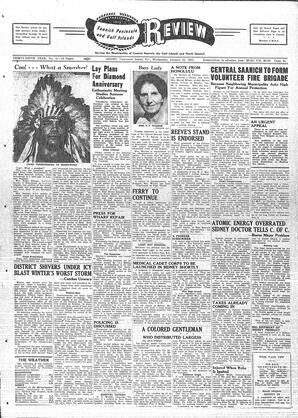 Saanich Peninsula And Gulf Islands Review Wed, January 31, 1951 (Page 1)