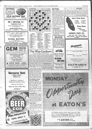 Saanich Peninsula And Gulf Islands Review Wed, November 22, 1950 (Page 5)