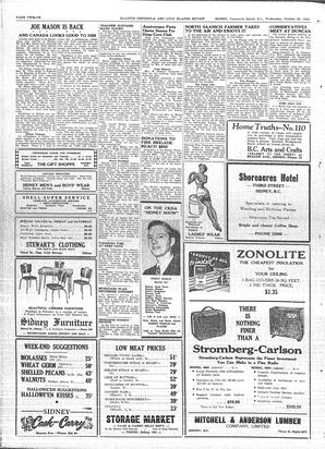 Saanich Peninsula And Gulf Islands Review Wed, October 25, 1950 (Page 12)