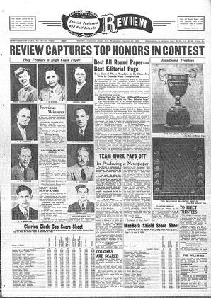 Saanich Peninsula And Gulf Islands Review Wed, October 25, 1950 (Page 1)