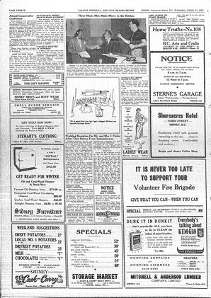 Saanich Peninsula And Gulf Islands Review Wed, October 11, 1950 (Page 12)