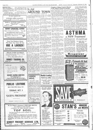 Saanich Peninsula And Gulf Islands Review Wed, September 27, 1950 (Page 2)