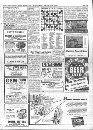 Saanich Peninsula And Gulf Islands Review Wed, September 13, 1950 (Page 5)