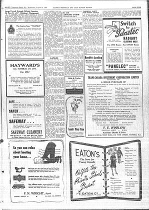 Saanich Peninsula And Gulf Islands Review Wed, August 16, 1950 (Page 9)
