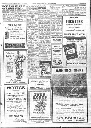 Saanich Peninsula And Gulf Islands Review Wed, June 7, 1950 (Page 11)
