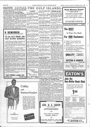 Saanich Peninsula And Gulf Islands Review Wed, June 7, 1950 (Page 10)