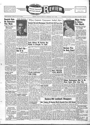 Saanich Peninsula And Gulf Islands Review Wed, June 7, 1950 (Page 1)