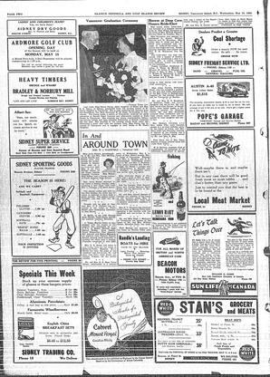 Saanich Peninsula And Gulf Islands Review Wed, May 10, 1950 (Page 2)