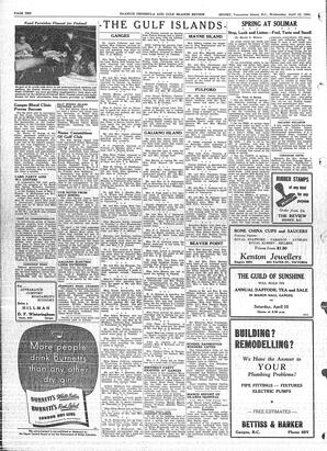 Saanich Peninsula And Gulf Islands Review Wed, April 12, 1950 (Page 10)
