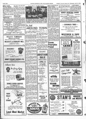 Saanich Peninsula And Gulf Islands Review Wed, April 12, 1950 (Page 2)