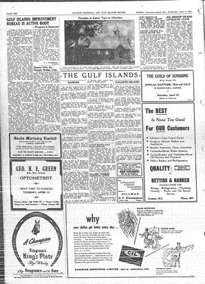 Saanich Peninsula And Gulf Islands Review Wed, April 5, 1950 (Page 10)