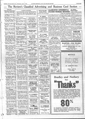 Saanich Peninsula And Gulf Islands Review Wed, April 5, 1950 (Page 9)