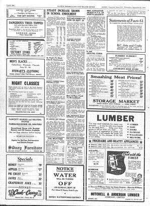 Saanich Peninsula And Gulf Islands Review Wed, September 21, 1949 (Page 10)
