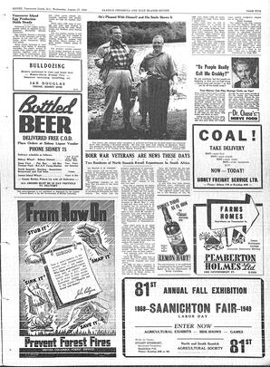 Saanich Peninsula And Gulf Islands Review Wed, August 17, 1949 (Page 5)
