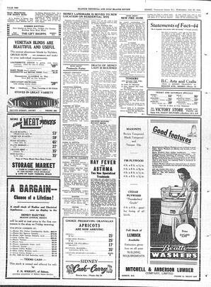 Saanich Peninsula And Gulf Islands Review Wed, July 20, 1949 (Page 10)