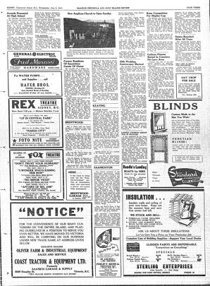Saanich Peninsula And Gulf Islands Review Wed, July 6, 1949 (Page 3)
