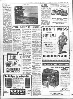 Saanich Peninsula And Gulf Islands Review Wed, June 29, 1949 (Page 8)