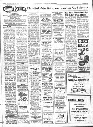 Saanich Peninsula And Gulf Islands Review Wed, June 29, 1949 (Page 7)