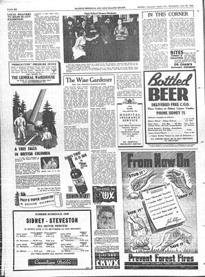 Saanich Peninsula And Gulf Islands Review Wed, June 29, 1949 (Page 6)