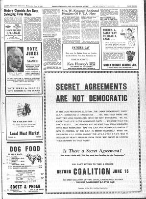 Saanich Peninsula And Gulf Islands Review Wed, June 8, 1949 (Page 11)