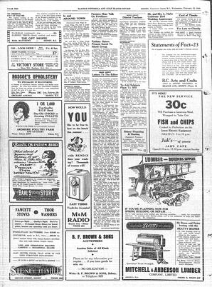 Saanich Peninsula And Gulf Islands Review Wed, February 23, 1949 (Page 10)