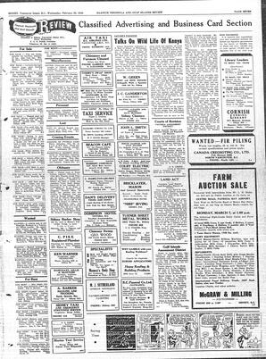 Saanich Peninsula And Gulf Islands Review Wed, February 23, 1949 (Page 7)