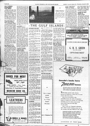Saanich Peninsula And Gulf Islands Review Wed, January 5, 1949 (Page 6)