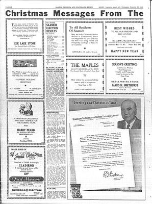 Saanich Peninsula And Gulf Islands Review Wed, December 22, 1948 (Page 8)