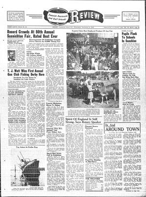 Saanich Peninsula And Gulf Islands Review Wed, September 8, 1948 (Page 1)