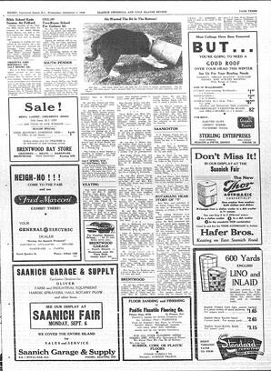 Saanich Peninsula And Gulf Islands Review Wed, September 1, 1948 (Page 3)