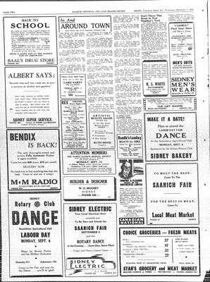 Saanich Peninsula And Gulf Islands Review Wed, September 1, 1948 (Page 2)