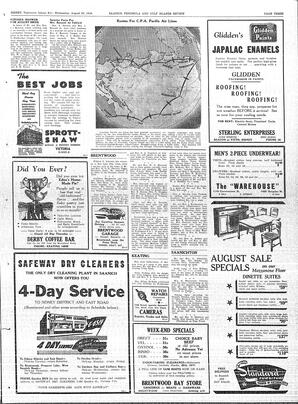 Saanich Peninsula And Gulf Islands Review Wed, August 25, 1948 (Page 3)