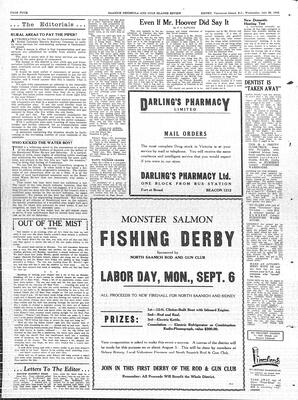 Saanich Peninsula And Gulf Islands Review Wed, July 28, 1948 (Page 4)